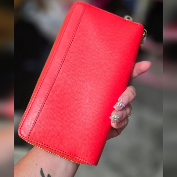 🍂🍁Like new Kate Spade Patterson Drive Anita Double Zip Wristlet Wallet - Picture 3 of 11